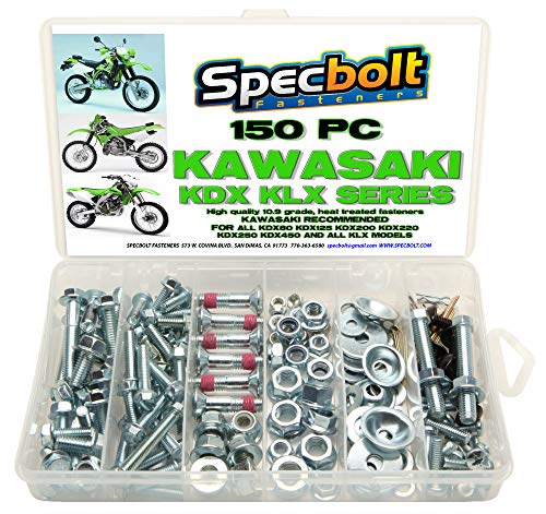 【中古】【未使用・未開封品】150pc SpecboltカワサキKDX 2ストロークボルトキットforメンテナンス& RestorationのDirtbike OEMスペックファスナーkdx80?kdx125?kdx175?kdx