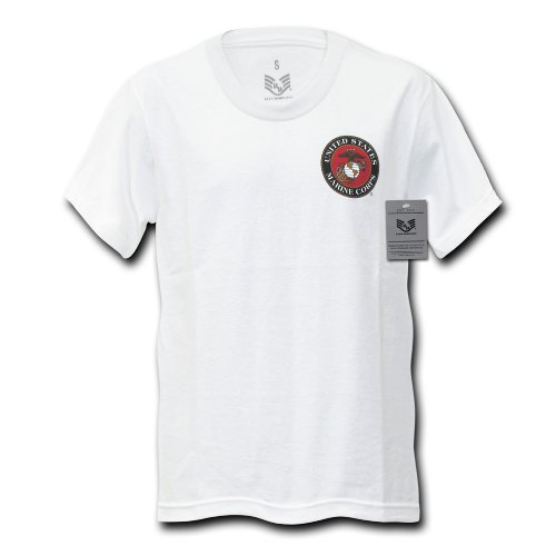 【中古】【未使用・未開封品】Rapid Dominance S26-MCE-WHT-05 Basic Marines Emb Military T Shirt44; White - 2X