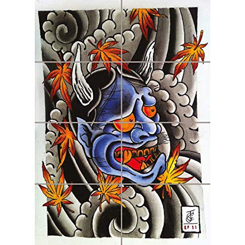 【中古】【未使用・未開封品】Japanese Demon Tattoo Giant壁ポスター印刷アートst496