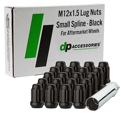 【中古】【未使用・未開封品】DPAccessories 20 ブラック 12x1.5 クローズドエンド スプライン チューナー ラグナット アフターマーケットホイール用 D5246P-2308/20|AJIMURA-SHOP