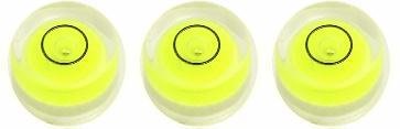 【中古】【未使用・未開封品】3つの12mm x 7mm 円形バブルスピリットレベル/三脚