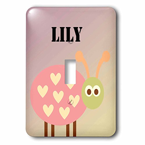【中古】【未使用・未開封品】3drose LSP _ 181242?_ 1?Lilyガールズてんとう虫ライトスイッチカバー