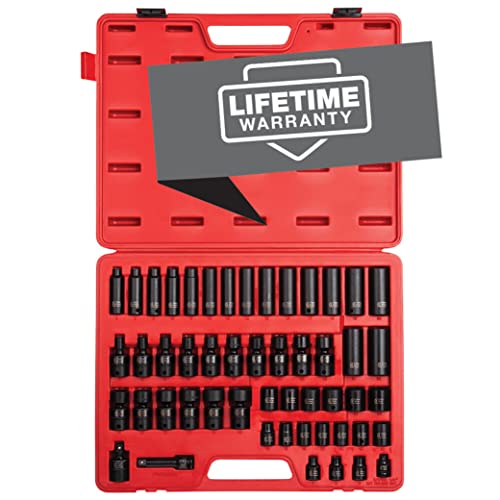 【中古】【未使用・未開封品】Sunex 3351?3?/ 8インチドライブメトリックインパクトソケットセット、メトリック、Shallow/Deep、ユニバーサルジョイント、6ポイント、cr-mo