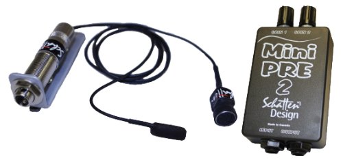 【中古】【未使用・未開封品】Schatten BJ-02M Banjo Pickup w/Microphone and Mini-Pre 2 Dual Channel Preamp by Schatten
