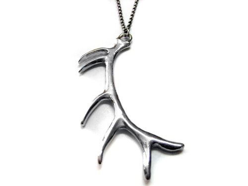 【中古】【未当てはめる・未開封品】Silver Toned Deer Antler頸飾り
