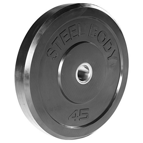 【中古】【未使用・未開封品】Steelbody Olympic ラバーバンパー ウェイトプレート???10ポンド / 25ポンド / 35ポンド / 45ポンド エクササイズ用ウェイト。 45-Pound