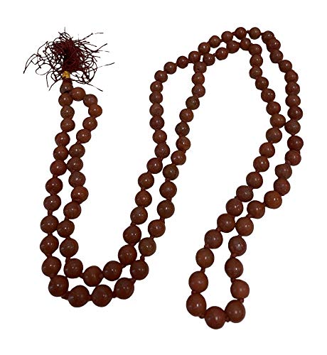 【中古】【未当て嵌める・未開封品】瑜伽108ビーズレッドジャスパーヨガ思い入れるChakra Prayer Malaビーズ首飾り