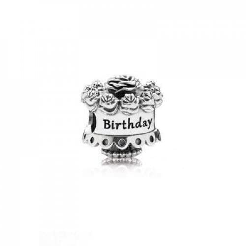 【中古】【未当て嵌める・未開封品】Pandora Happy Birthday インチ 925 Sterling Silver, 791289 by Solomen