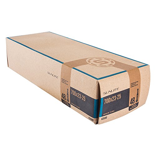 【中古】【未当て嵌める・未開封品】Sunlite Thorn Resistant Presta Valve Tubes, 700 x 20-25 / 48粍, Black 141［並行輸入］
