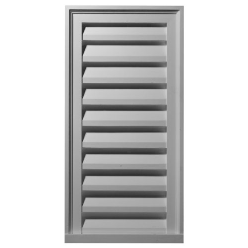 【中古】【未使用・未開封品】Ekena Millwork GVVE18X36D 垂直ゲブルベント 幅18インチ x 高さ36インチ x 高さ2 1/4インチ 工場プライムホワイト