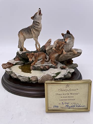 【中古】【未使用・未開封品】Country Artists Wolves - 冬の最初の氷 LE CA649