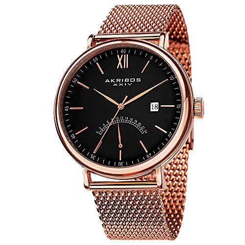 【中古】【未当て嵌める・未開封品】[アクリボス XXIV]Akribos XXIV ウオッチ Rose Gold-tone Stainless Steel Watch AK731RG メンズ [並行輸入品]