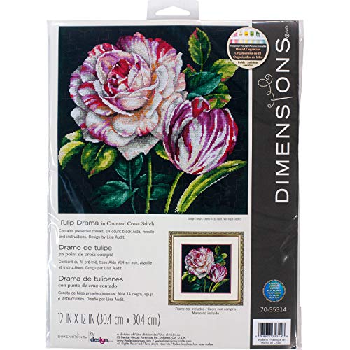 【中古】【未使用・未開封品】Tulip Drama Counted Cross Stitch Kit-12\