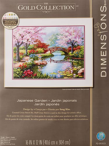 【中古】【未使用・未開封品】Gold Collection Japanese Garden Counted Cross Stitch Kit-16\