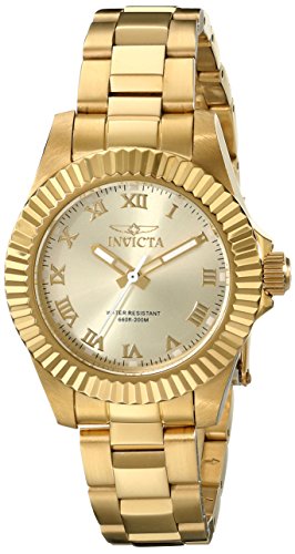 【中古】【未使用・未開封品】Invicta レディースウォッチメ Pro Diverコレクション 16762 アナログ表示 スイスクォーツ ゴールド [並行輸入品]｜AJIMURA-SHOP