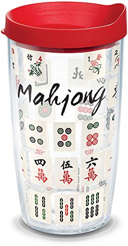 【中古】【未当て嵌める・未開封品】Tervis マージャン取り組み 断熱タンプラー さあ美と真っ赤蓋付き添い人 16薬局衡オンス せつ然たる