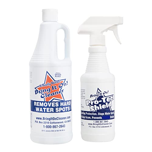 【中古】【未使用・未開封品】Bring It on Cleaner プロフェッショナルハードウォーターステインリムーバー & 保護シールドシーラント - タイル グラウト 窓 ファイバーグラス