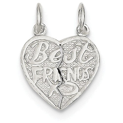 【中古】【未当て嵌める・未開封品】Finejewelersスターリングしろがね色Best Friends 2天下太平Break Apartハート形引きつける