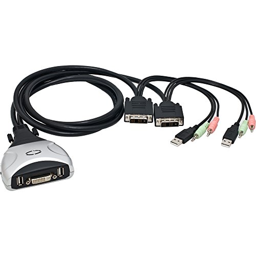 【中古】【未使用・未開封品】Syba sy-kvm20075 2ポート kvmスイッチ (dvi/usb/オーディオ) WindowsやMacシステムに最適 21,657円
