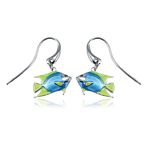 【中古】【未使用・未開封品】Guy Harvey Enameled Angelfishイヤリングスターリングシルバーで作られ｜AJIMURA-SHOP