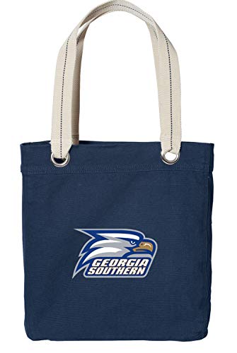 【中古】【未使用・未開封品】Broad Bay Georgia Southern Eagles トートバッグ リッチダイ ウォッシュドネイビー コットンキャンバス|AJIMURA-SHOP