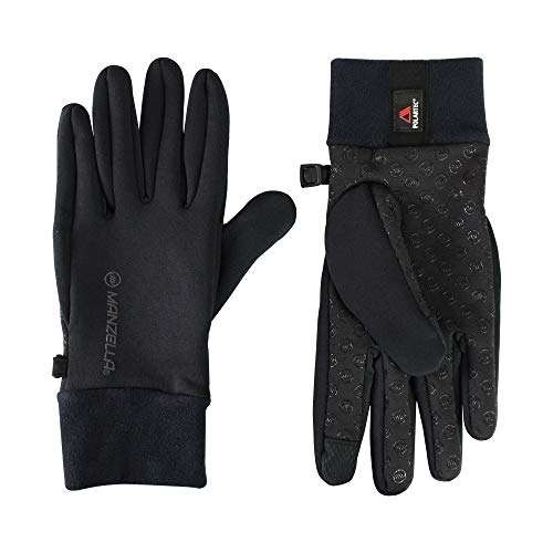 【中古】【未使用・未開封品】Manzella Men's Power Stretch Ultra Touch Tip Gloves, Black, Medium/Large by Manzella