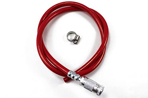 【中古】【未当て嵌める・未開封品】Pump upgrade Hose w/clamp - 3-way Presta Hose - 36 Red by Prestacycle
