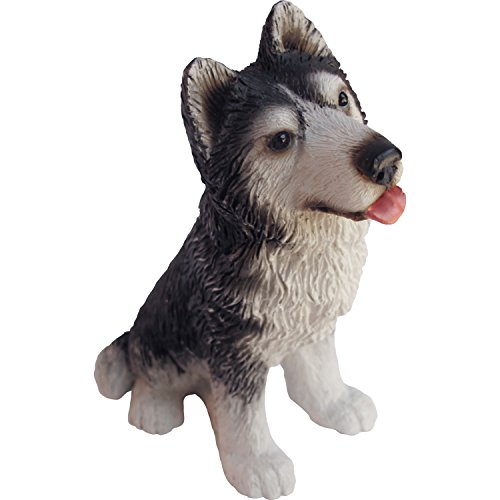 【中古】【未当て嵌める・未開封品】(Small Size, Siberian Husky - Sitting) - Sandicast Sculpture, Small, Sitting Siberian Husky