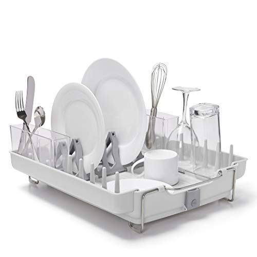 【中古】【未当て嵌める・未開封品】OXO Good Grips Convertible Foldaway Dish Rack, Stainless Steel