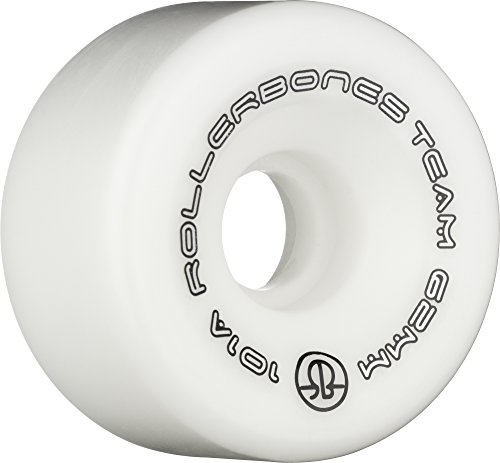 【中古】【未当て嵌める・未開封品】(62粍, White) - Rollerbones Team Logo 101A Recreational Roller Skate Wheels (Set of 8)