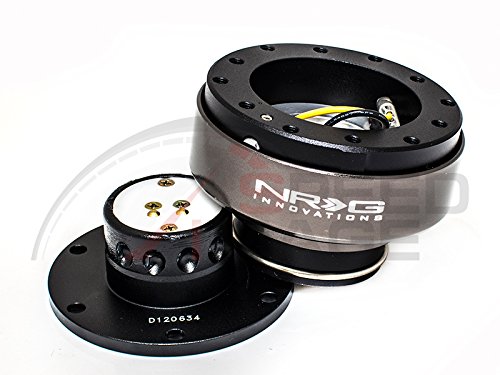 【中古】【未使用・未開封品】NRG ステアリングホイール クイックリリースキット - ジェネレーション2.0 - ブラック チタンリング付き SRK-200BK｜AJIMURA-SHOP