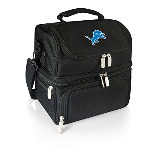 【中古】【未当て嵌める・未開封品】NFL Detroit Lionsデジタル刷り上げるPranzo Personal Cooler、一大きさ、黒いこと