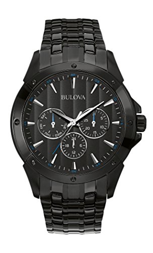 【中古】【未使用・未開封品】Bulova クラシック多機能時計、ステンレス鋼、(モデル:98C121) 黒い|AJIMURA-SHOP