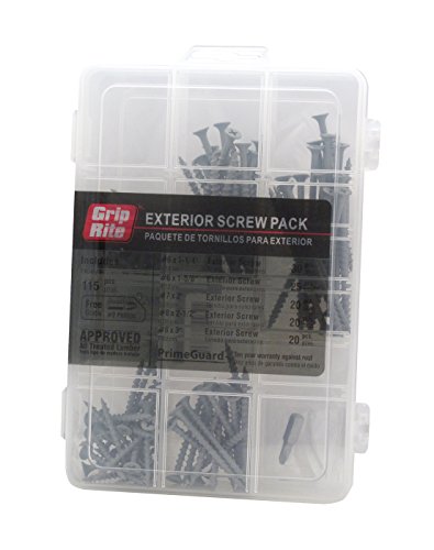 【中古】【未使用・未開封品】グリップRite Primeガードmppg10?Exteriorねじパックwith Free number-2フィリップスビット、115-piece|AJIMURA-SHOP