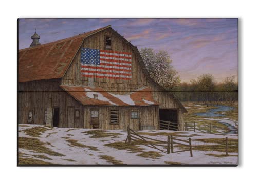 【中古】【未使用・未開封品】wgi-gallery 128?Enduring Legacy Barn木製の壁アート