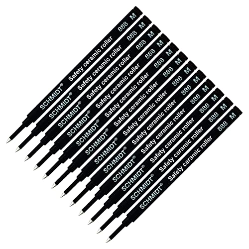 【中古】【未使用・未開封品】Schmidt 888 ブラックミディアムローラーボールリフィル 12個パック｜AJIMURA-SHOP 9,660円