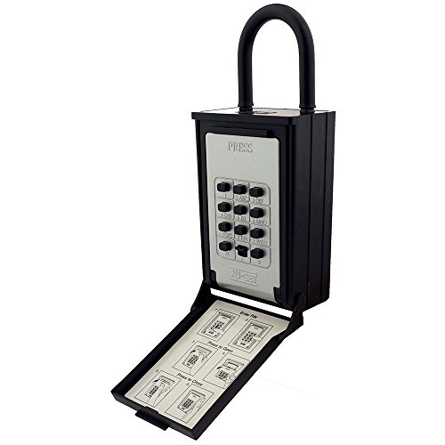 【中古】【未当て嵌める・未開封品】NU-SET 2080-3 手がかり/歌留多納める プッシュボタンコンビネーションロックボックス 吊り下げシャックル付き添い人 黒いこと