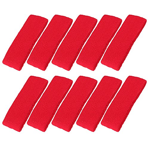 【中古】【未使用・未開封品】Mallofusa 10 PCSコットンスポーツバスケットボールヘッドバンド/スウェットバンドヘッドスウェットバンド/ブレースギフトパーティーアウトドア
