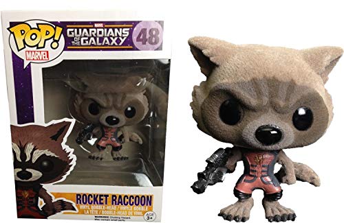 【中古】【未使用・未開封品】Funko - Guardians of the Galaxy - Pop Collection - Rocket Racoon Flocked SDCC version - 0849803043902