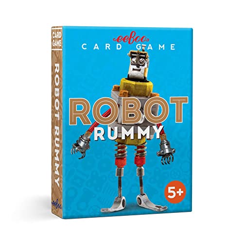 【中古】【未使用・未開封品】eeBoo ロボットラミーカードゲーム 子供用