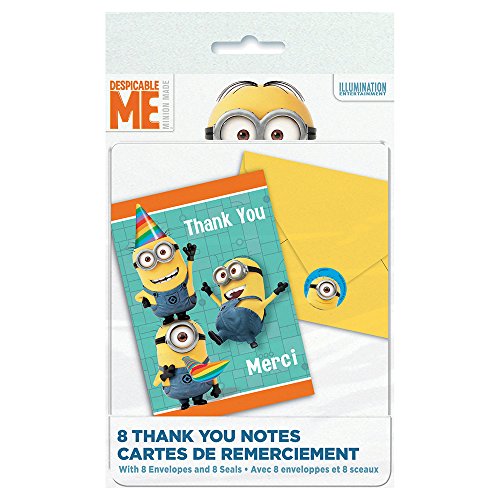 【中古】【未使用・未開封品】Minions Despicable Me - Thank You Notes (8) - ♪ハロウィン♪クリスマス♪