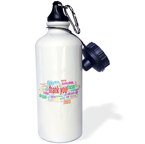 【中古】【未当て嵌める・未開封品】3dRose wb_193347_1 Misplaced Texan Sports Water Bottle, 21 薬局衡オンス, White by 3dRose [並行輸入品]