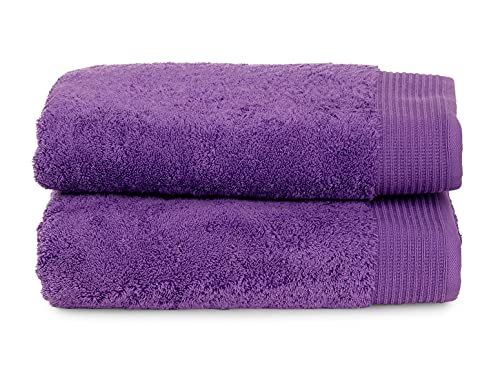 【中古】【未使用・未開封品】(2 x Bath Towels, English Lavender) - TowelSelections Organic Collection Luxury Towels - 100% Organic Turkish Cotton, Made in Turkey, E|AJIMURA-SHOP