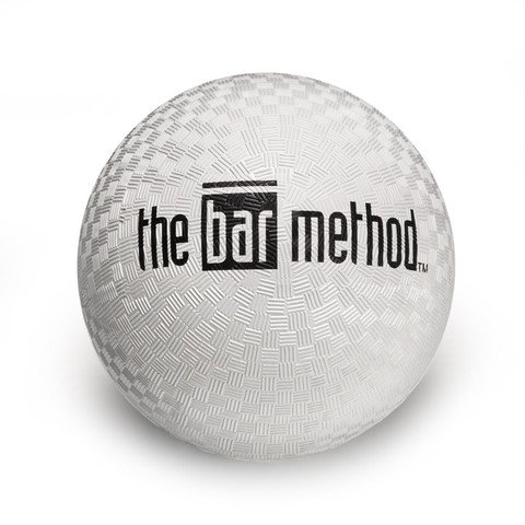 【中古】【未使用・未開封品】The Bar Method ブラックロゴ ホワイト 7インチ エクササイズボール｜AJIMURA-SHOP