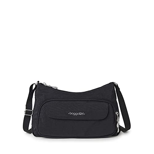 【中古】【未当て嵌める・未開封品】Baggallini エブリデイ クロスボディバッグ 今めかしい軽さ金入れ 金入れ内蔵 調節する能力のあるな同盟罷工一回り付き添い人 US 大きさ: One Size 色つや: 黒いこと