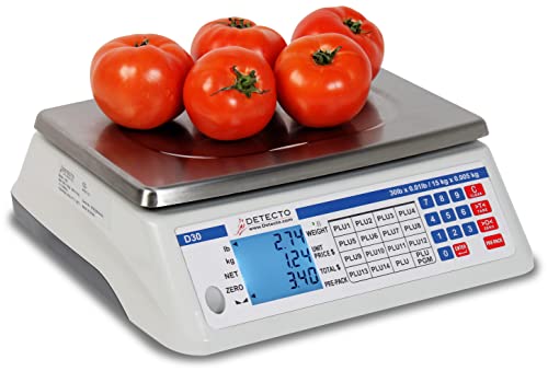 【中古】【未使用・未開封品】Detecto D30 Price Computing Scale, Electronic, 13.4\" W x 13.4\" D, 30 lb. Capacity