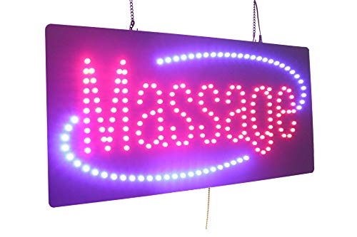 【中古】【未使用・未開封品】マッサージの印、極度の明るく良質LEDの開いた印、店の印、ビジネス印、ウィンドウズの印|AJIMURA-SHOP