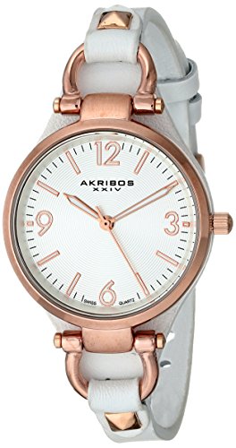 【中古】【未当て嵌める・未開封品】[アクリボス XXIV]Akribos XXIV ウオッチ Impeccable Analog Display Swiss Quartz White Watch AK761WTR レディース [並行輸入品]