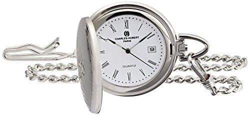 【中古】【未当て嵌める・未開封品】Charles-Hubert Paris Hunter Case Quartz Pocket Watch
