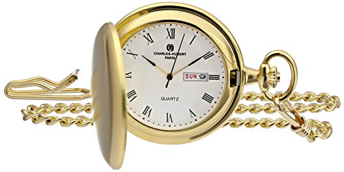 【中古】【未当てはめる・未開封品】Charles-Hubert Paris Hunter Case Quartz Pocket Watch